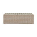 Cali 39" Natural Wicker Outdoor Ottoman / Coffee Table