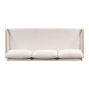 Palata 84" Cream Performance Fabric Outdoor Sofa