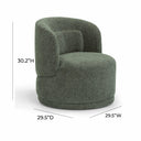 Massa Textured Performance Fabric Swivel Accent Chair
