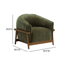 Piedmont Upcycled Contract-Grade Chenille Accent Chair
