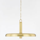 Aged Brass Reynolds Pendant 28" by Hudson Valley, view 3