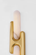 Vintage Brass Rosalba Wall Sconce 6.5" by Corbett Lighting, view 3