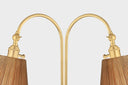 Aged Brass Ruthin Floor Lamp 30.25" by Hudson Valley, view 2