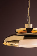 Vintage Brass Ravenna Pendant 22" by Corbett Lighting, view 3