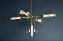 Aged Brass Richford Chandelier 48" by Hudson Valley, view 3