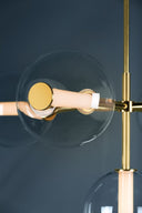 Aged Brass Richford Chandelier 48" by Hudson Valley, view 5