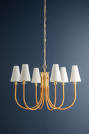 Aged Brass Ripley Chandelier 31.75" by Hudson Valley, view 4