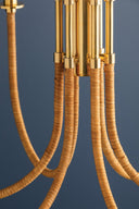 Aged Brass Ripley Chandelier 31.75" by Hudson Valley, view 3