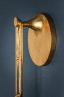 Vintage Gold Leaf Riviere Wall Sconce 6" by Corbett Lighting, view 7