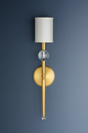 Aged Brass Rockland Wall Sconce 5.25" by Hudson Valley, view 6