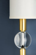 Aged Brass Rockland Wall Sconce 5.25" by Hudson Valley, view 5