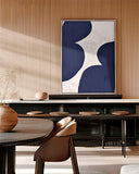 Minimalist Blue - With Impasto Paint Texture Gallery Wall
