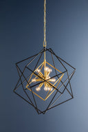 Aged Brass Roundout Chandelier 26" by Hudson Valley, view 6