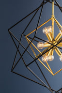 Aged Brass Roundout Chandelier 26" by Hudson Valley, view 5