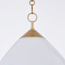 Vintage Brass Semilla Pendant 14" by Corbett Lighting, view 5