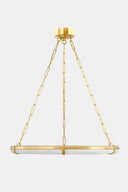 Aged Brass Sennett Chandelier 30.5" by Hudson Valley, view 3