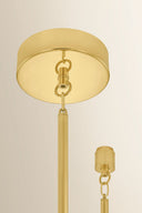 Vintage Polished Brass Solara Chandelier 32.75" x 34.5" by Corbett Lighting, view 3