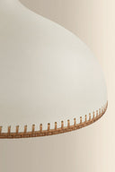 Ceramic Cream Pebble Southfields Pendant 21" by Hudson Valley, view 2