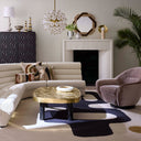 Halo Travertine Table Lamp