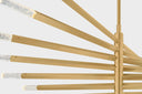 Vintage Brass Strasbourg Chandelier 56" by Corbett Lighting, view 7
