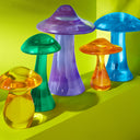 Purple Acrylic Mushroom Objet