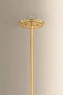 Aged Brass Sunside Pendant 26" by Hudson Valley, view 4