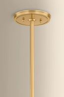 Aged Brass Sunside Chandelier 34" by Hudson Valley, view 2