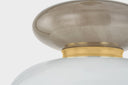 Vintage Brass Syros Pendant 13.75" by Corbett Lighting, view 2