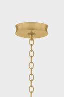 Vintage Brass Syros Pendant 19.25" by Corbett Lighting, view 3
