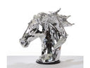 SZ0002 Modern Silver Horse Head Sculpture