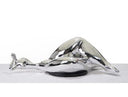 SZ0228 Modern Silver Napping Lady Sculpture