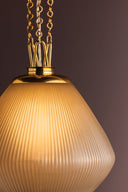 Vintage Brass Saint Tropez Pendant 14" by Corbett Lighting, view 2