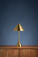Aged Brass Salma Rechargeable Table Lamp 7.75" by Hudson Valley, view 4