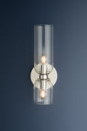 Polished Nickel Sayville Wall Sconce 5.5" by Hudson Valley, view 2