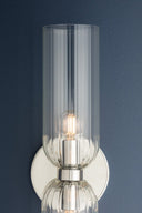 Polished Nickel Sayville Wall Sconce 5.5" by Hudson Valley, view 4