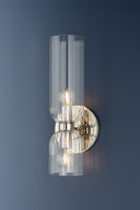 Polished Nickel Sayville Wall Sconce 5.5" by Hudson Valley, view 3
