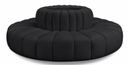 Arc 90" Vegan Leather Upholstered 8pc. Modular Sectional
