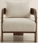 Solid Oak T-Back Accent Chair | Rowan