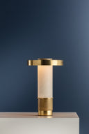 Aged Brass Sefton Rechargeable Table Lamp 6.25" by Hudson Valley, view 3