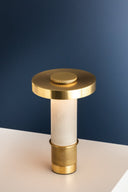 Aged Brass Sefton Rechargeable Table Lamp 6.25" by Hudson Valley, view 5