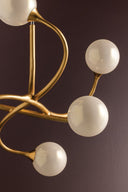 Gold Leaf Signature Chandelier 56" by Corbett Lighting
