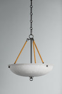 Distressed Bronze Somerset Pendant 16" by Hudson Valley, view 4