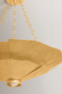 Vintage Gold Leaf Spring Valley Chandelier 36.5" by Hudson Valley, view 4