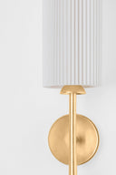 Vintage Gold Leaf Sterling Wall Sconce 5.5" by Hudson Valley, view 3