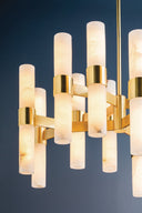 Aged Brass Stowe Chandelier 37.75" by Hudson Valley, view 7