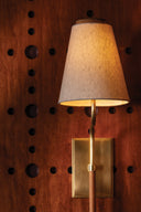 Aged Brass Sullivan Wall Sconce 7" by Hudson Valley, view 3