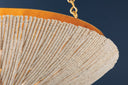 Vintage Gold Leaf Summerside Pendant 24.75" by Hudson Valley, view 5