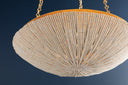 Vintage Gold Leaf Summerside Pendant 24.75" by Hudson Valley, view 3