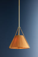 Aged Brass Sunside Pendant 18" by Hudson Valley, view 2