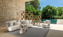 Swipe Modular Sofa End SX by Talenti, outdoor setting
